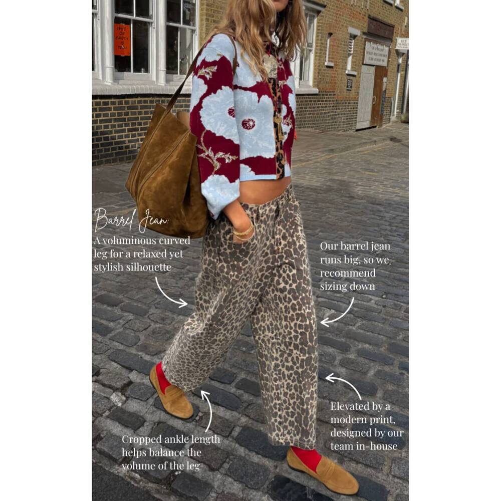 NEW NEVER FULLY DRESSED leopard barrel jean - Picture 5 of 5